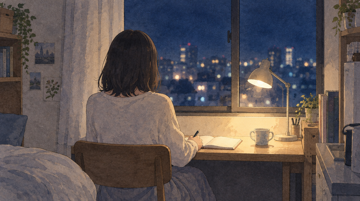 寝る前のひとり反省会はどうすれば終わる?